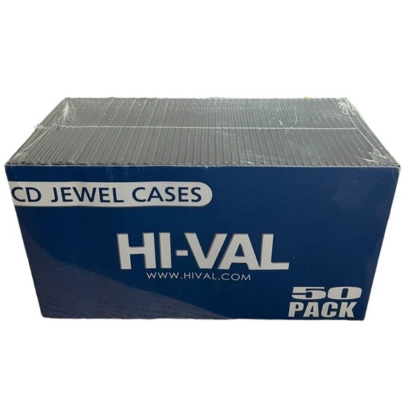 50 Pack CD Jewel Cases - HI Val - Picture 2 of 2